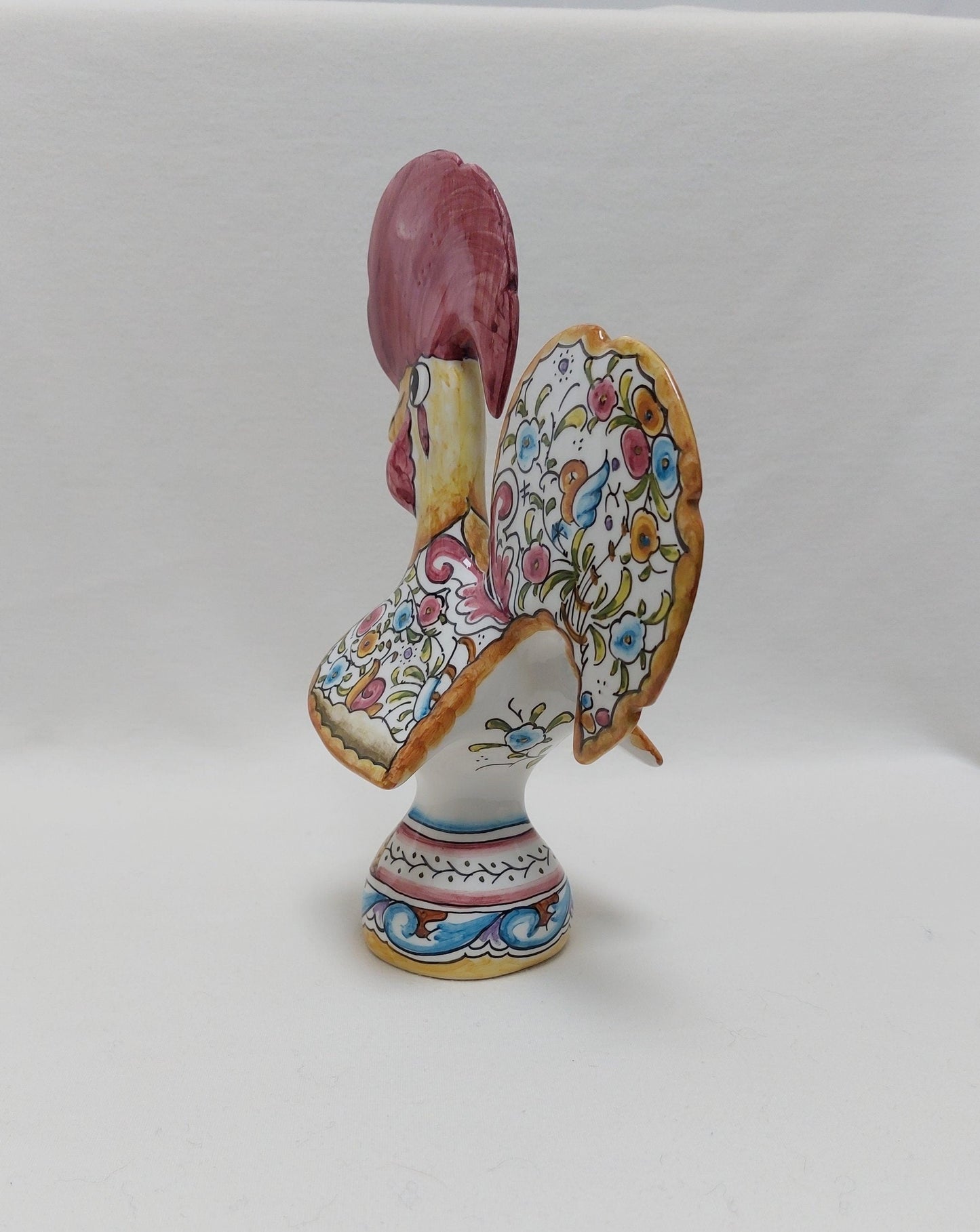 Portuguese Rooster | Barcelos Rooster | Hand Painted Ceramic Rooster | Singular Gift | Rustic Rooster | Multicolor Portuguese Rooster