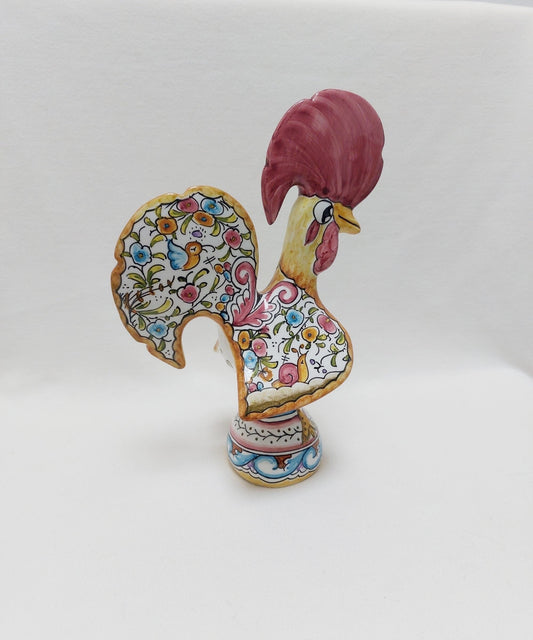 Portuguese Rooster | Barcelos Rooster | Hand Painted Ceramic Rooster | Singular Gift | Rustic Rooster | Multicolor Portuguese Rooster