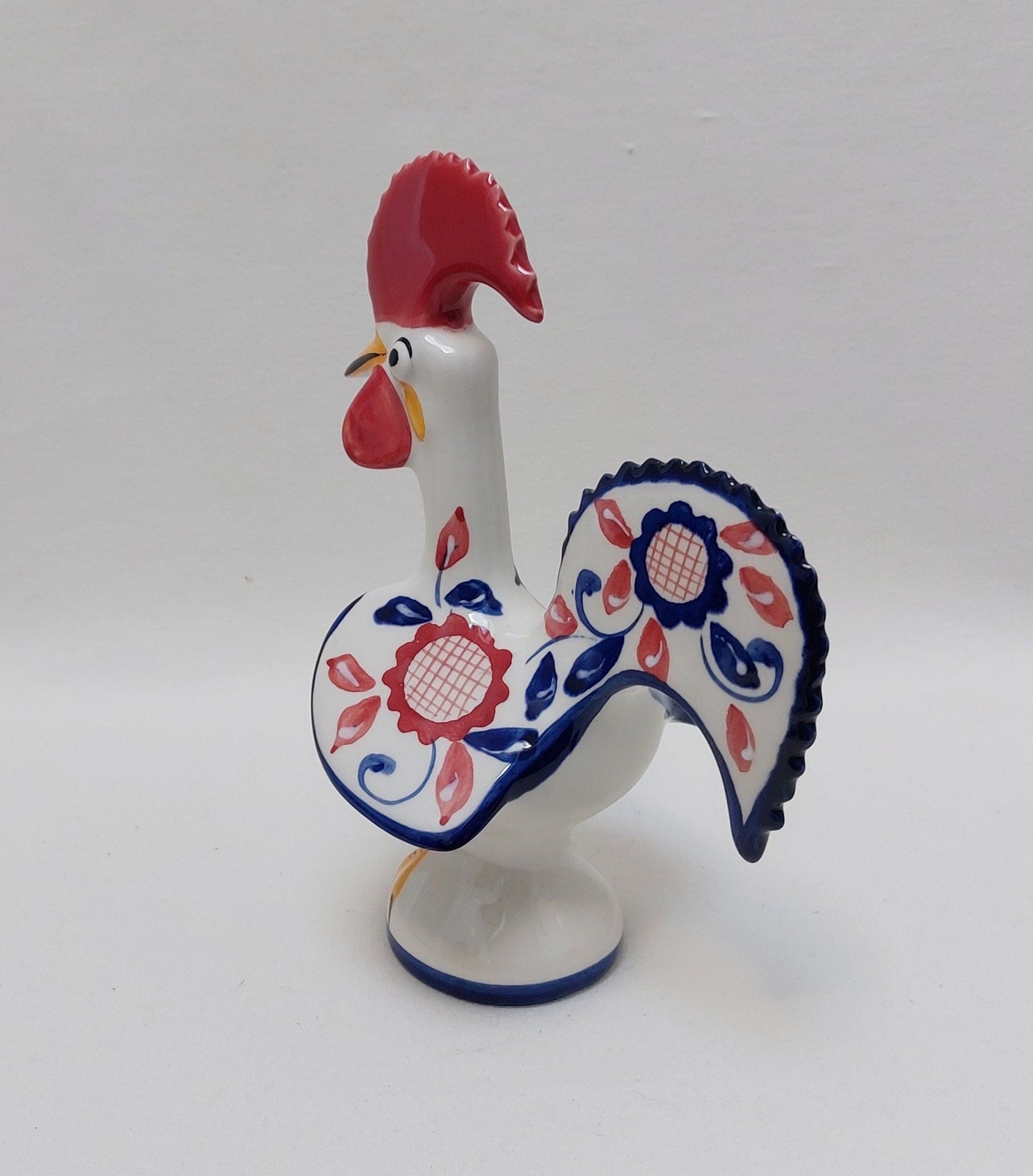 Portuguese rooster, Portuguese rooster figurine, Portuguese lucky rooster, Portuguese Barcelos Rooster, Portuguese Ceramic