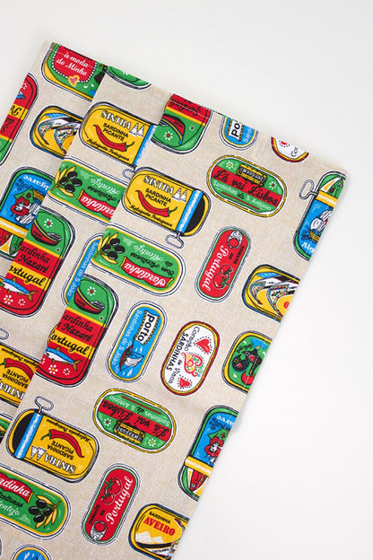 Set 3 Sardines tea towels, sardines kitchen cloth, Traditional Portuguese tea towels, Portuguese kitchen clothes