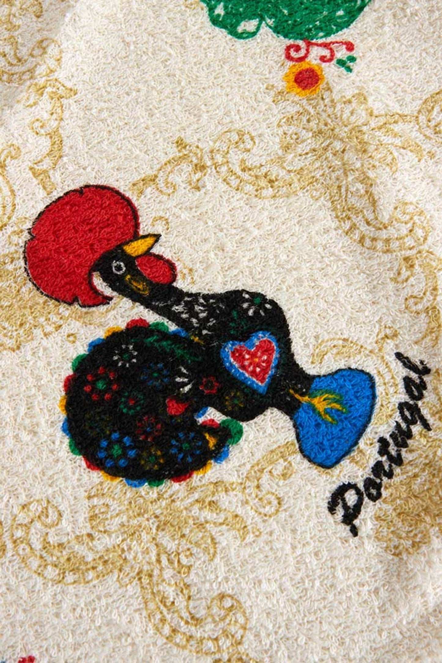 Portuguese Kitchen Cloth, Portugal kitchen towels, Portuguese rooster kitchen towel, Portuguese tea towel