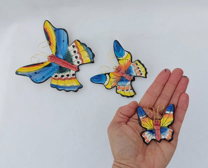 Ceramic Butterfly Set | Decorative Butterfly | Hand painted ceramic butterfly| Butterfly wall decoration