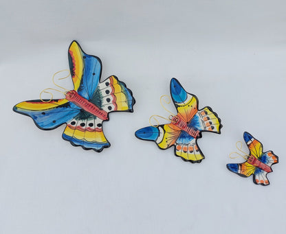 Ceramic Butterfly Set | Decorative Butterfly | Hand painted ceramic butterfly| Butterfly wall decoration