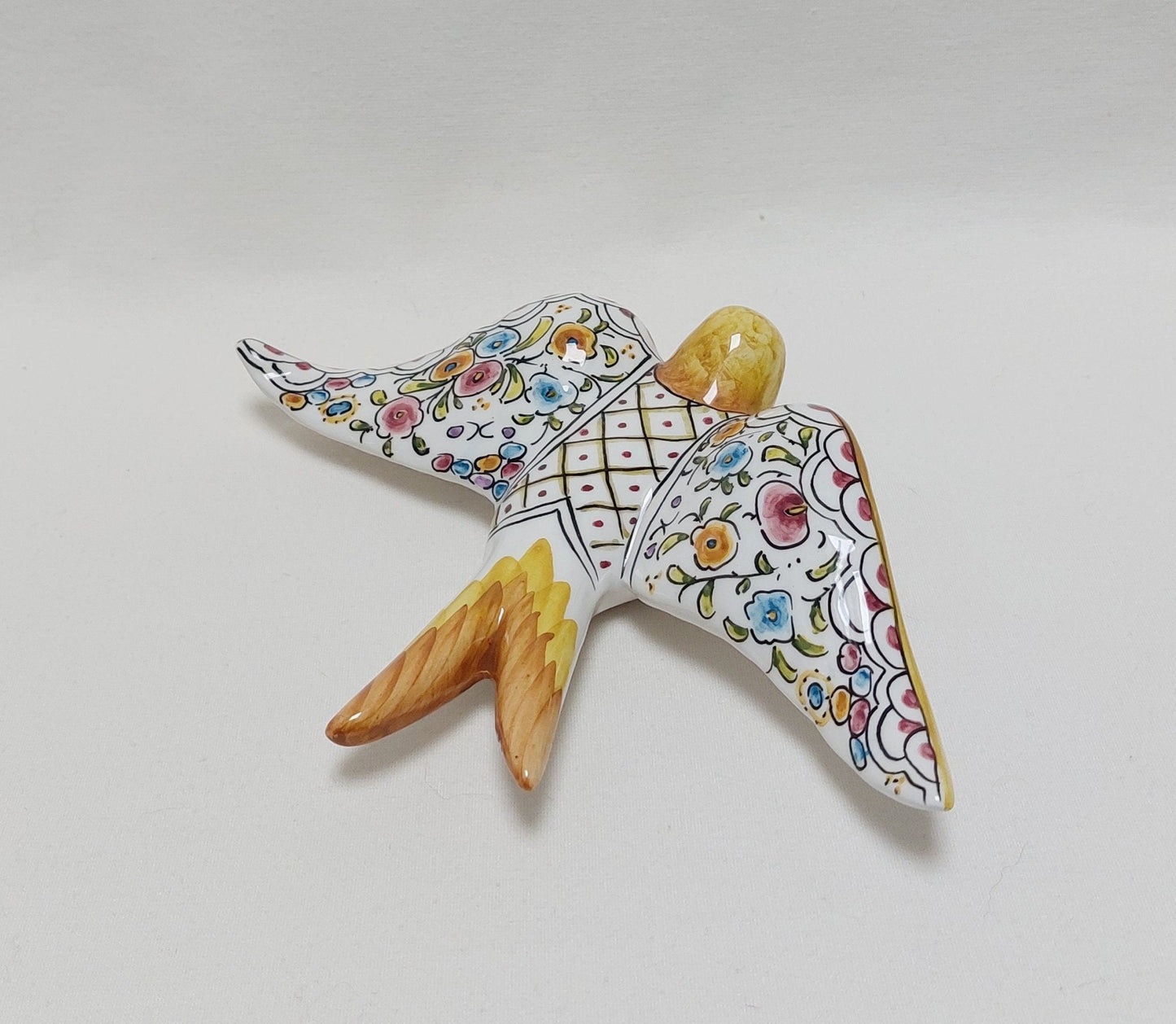 Ceramic swallow, Portuguese ceramic swallow, Portuguese ceramics, Ceramic Wall Decor , Hand painted ceramic swallows,