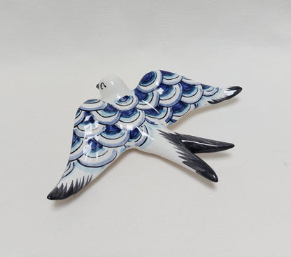 Ceramic swallow, Portuguese ceramic swallow, Portuguese ceramics, Ceramic Wall Decor , Hand painted ceramic swallows,