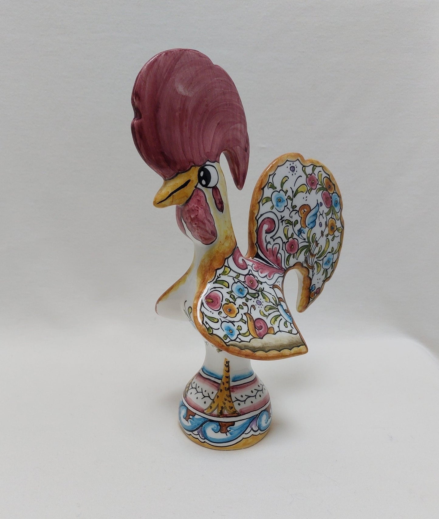 Portuguese Rooster | Barcelos Rooster | Hand Painted Ceramic Rooster | Singular Gift | Rustic Rooster | Multicolor Portuguese Rooster