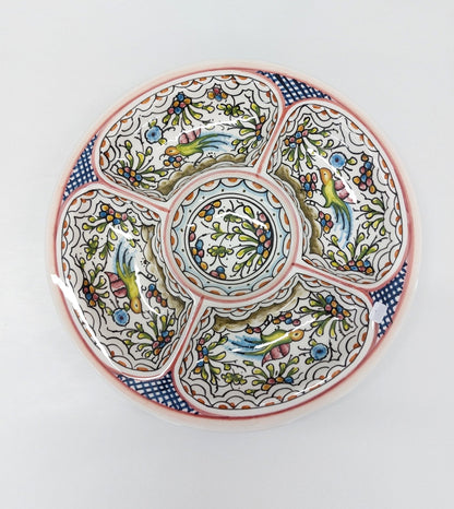 Aperitif Ceramic tray, Ceramic tray, Snack tray, Singular Gift, Portuguese Ceramic, Hand painted ceramic, Aperitif Platter