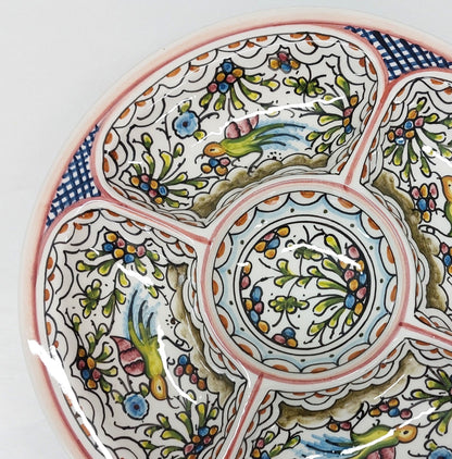 Aperitif Ceramic tray, Ceramic tray, Snack tray, Singular Gift, Portuguese Ceramic, Hand painted ceramic, Aperitif Platter