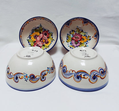 Set 4 Ceramic Bowls, Bowl for soup, Bowl for Cereal, Bowls Kitchen, Ceramic  Bowls set 4, Hand Painted Ceramic Bowls, Portuguese Ceramic