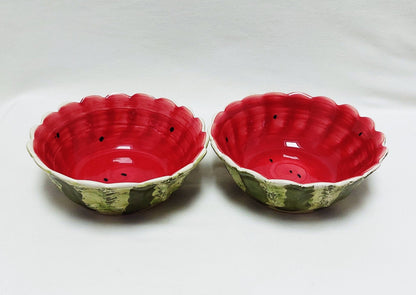 Set for 2 Ceramic Bowls, Valentines day gift, Bowl for soup, Bowl for Cereal, Ceramic  Bowls set 4, Hand Painted Ceramic Bowls