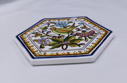 Hand painted portuguese tile, Decorative Tile, Portuguese Ceramic Tile, Portuguese Tile, Portuguese Traditional Tile