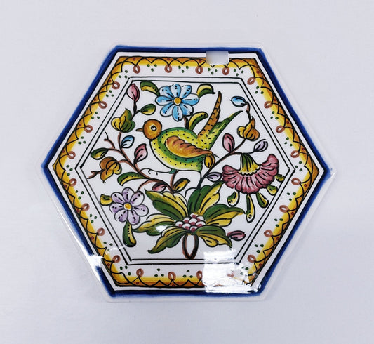 Hand painted portuguese tile, Decorative Tile, Portuguese Ceramic Tile, Portuguese Tile, Portuguese Traditional Tile