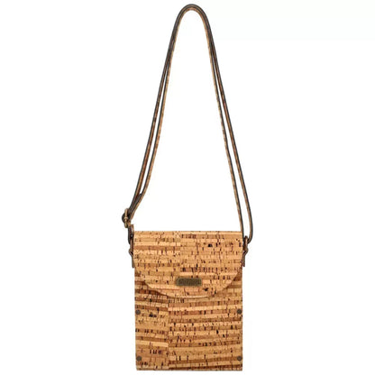 Cork and wood bag. Original gift for her. Genuine cork bag, Portuguese cork bag, Mobile Bag