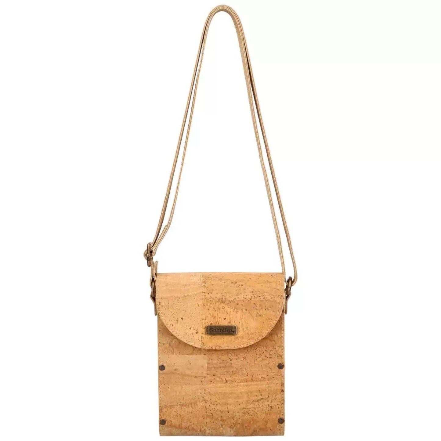 Cork and wood bag. Original gift for her. Genuine cork bag, Portuguese cork bag, Mobile Bag