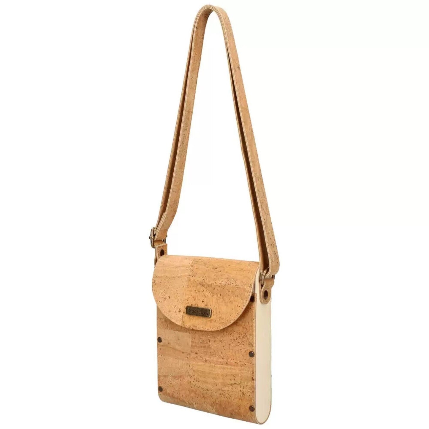 Cork and wood bag. Original gift for her. Genuine cork bag, Portuguese cork bag, Mobile Bag