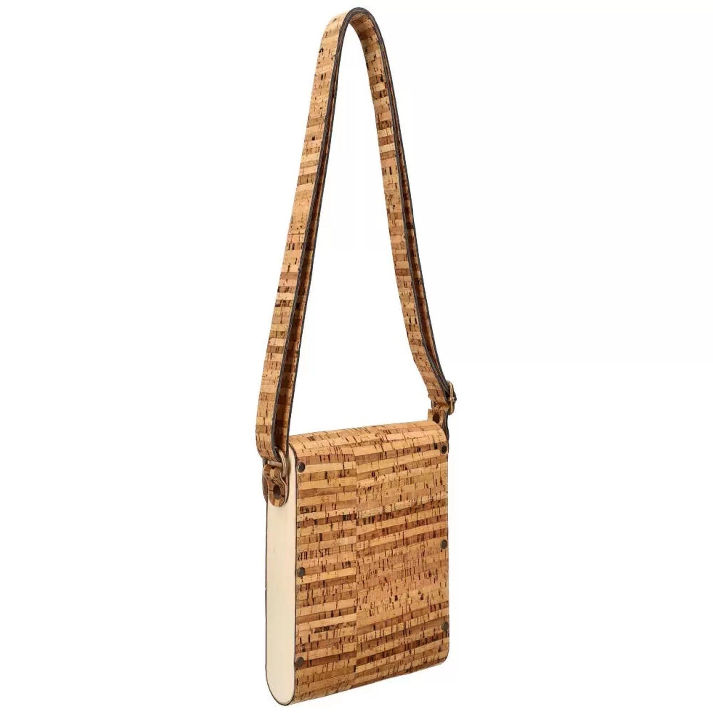 Cork and wood bag. Original gift for her. Genuine cork bag, Portuguese cork bag, Mobile Bag