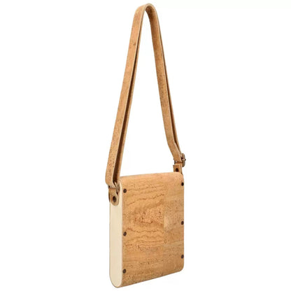 Cork and wood bag. Original gift for her. Genuine cork bag, Portuguese cork bag, Mobile Bag