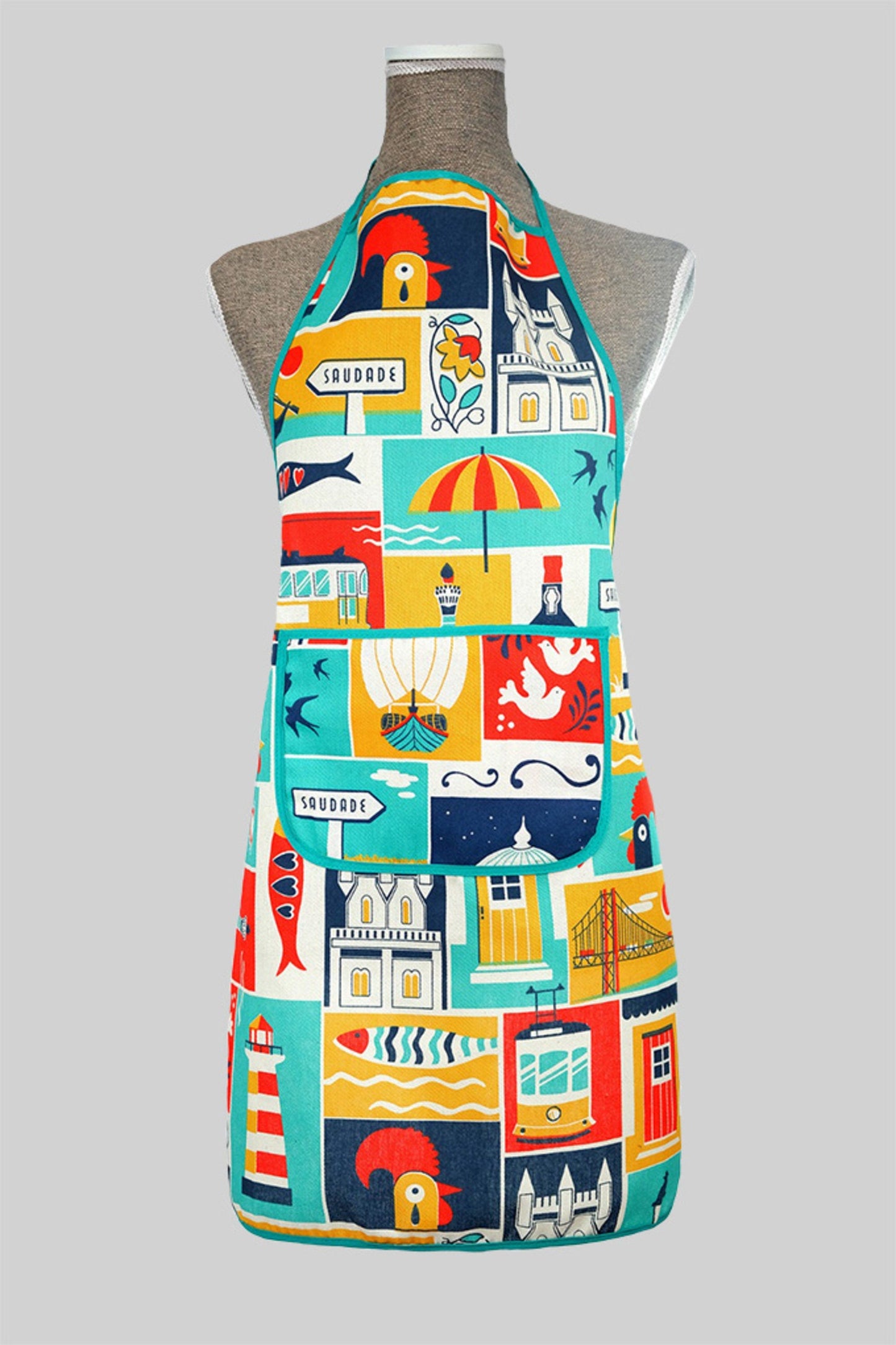 Portuguese Tipical apron, Portuguese places apron, Portuguese typical design apron, Apron with pocket, Women-Men Apron Funny