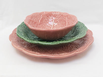 Set x6 Ceramic Plates, Ceramic Cabbage leaf design, Ceramic, Ceramic Plates, Handmade Porttery, Ceramic plate set for 6, Wedding Gift