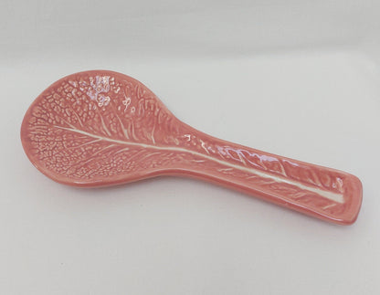 Ceramic Spoon Rest| Ceramic Cabbage leaf design| Traditional portuguese ceramic|  Traditional ceramic for kitchen| Gifts for chefs