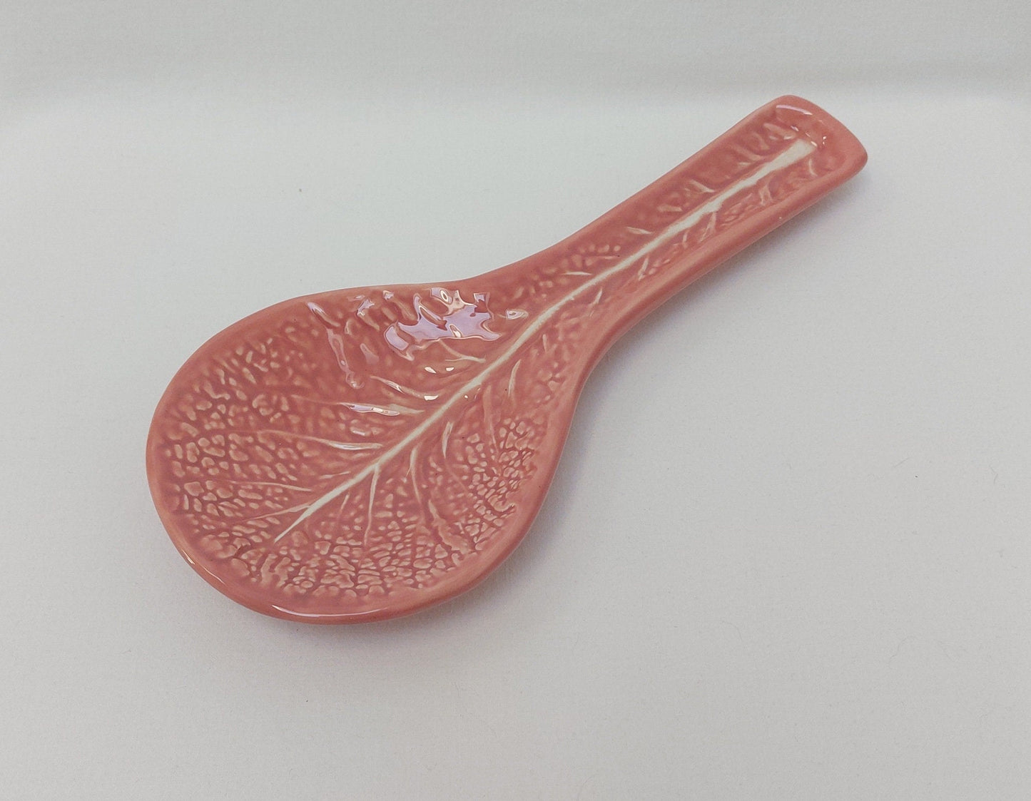 Ceramic Spoon Rest| Ceramic Cabbage leaf design| Traditional portuguese ceramic|  Traditional ceramic for kitchen| Gifts for chefs