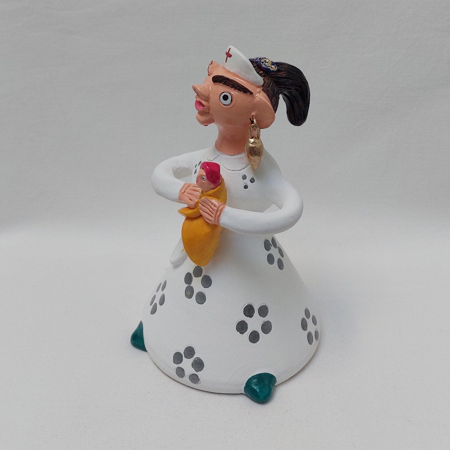 Nurse Figure, Original Christmas Gift, Nurse Gift, Figurado de Barcelos, Decorative Clay Doll, Typical Portuguese Pottery