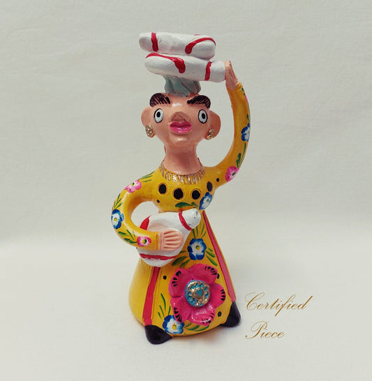 Traditional Portuguese Figure, Original Christmas Gift, Figurado de Barcelos, Decorative Clay Doll, Typical Portuguese Pottery