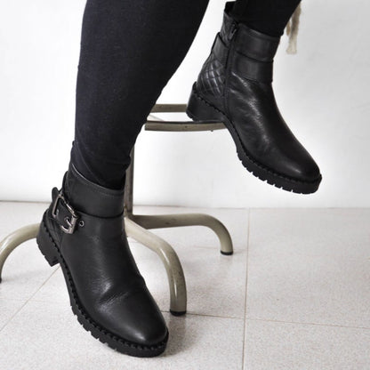 Women's Ankle Boots with Zipper, LIMITED EDITION,  Ankle boots with laces, Women's Black Ankle Boots