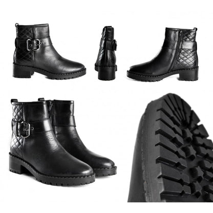Women's Ankle Boots with Zipper, LIMITED EDITION,  Ankle boots with laces, Women's Black Ankle Boots