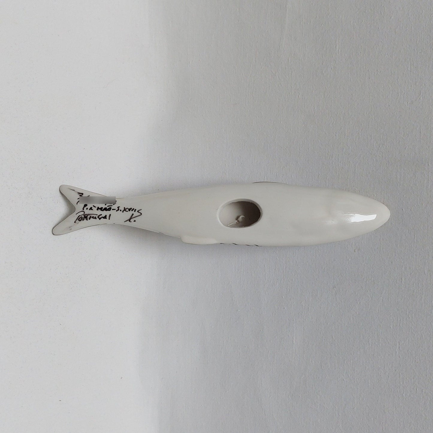 Hand Painted Ceramic Swallow and Sardine Set, Portuguese Wall Decor