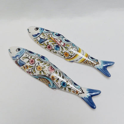 Ceramic sardines Set of 2, Portuguese sardines, sardines, sardines wall decoration, traditional ceramic, Portuguese ceramic