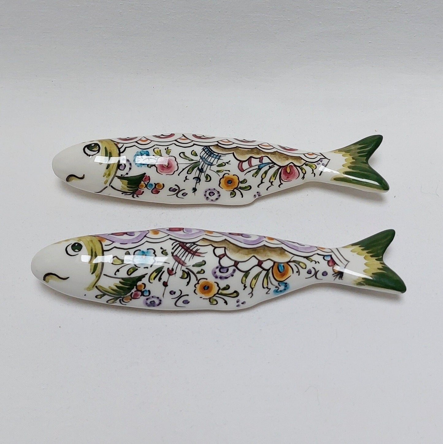 Ceramic sardines Set of 2, Portuguese sardines, sardines, sardines wall decoration, traditional ceramic, Portuguese ceramic