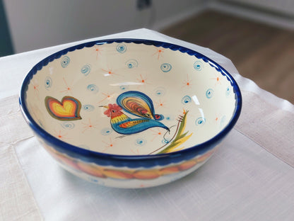 Large salad bowl, Ceramic Salad bowl, Hand painted Portuguese Ceramic salad bowl, Large soup serving bowl, Large serving bowls