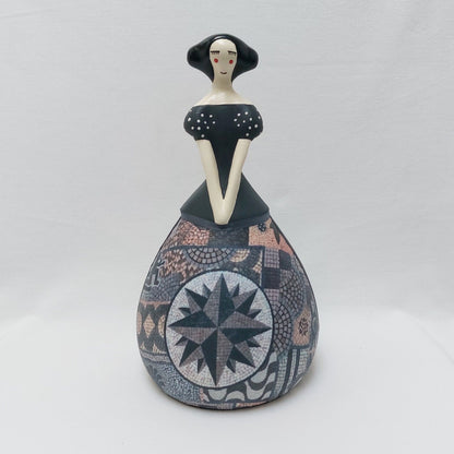 Portuguese Tile Figure, Decorative Tile figurine, Original Christmas Gift, Decorative ceramic doll, Typical Portuguese decorative Pottery