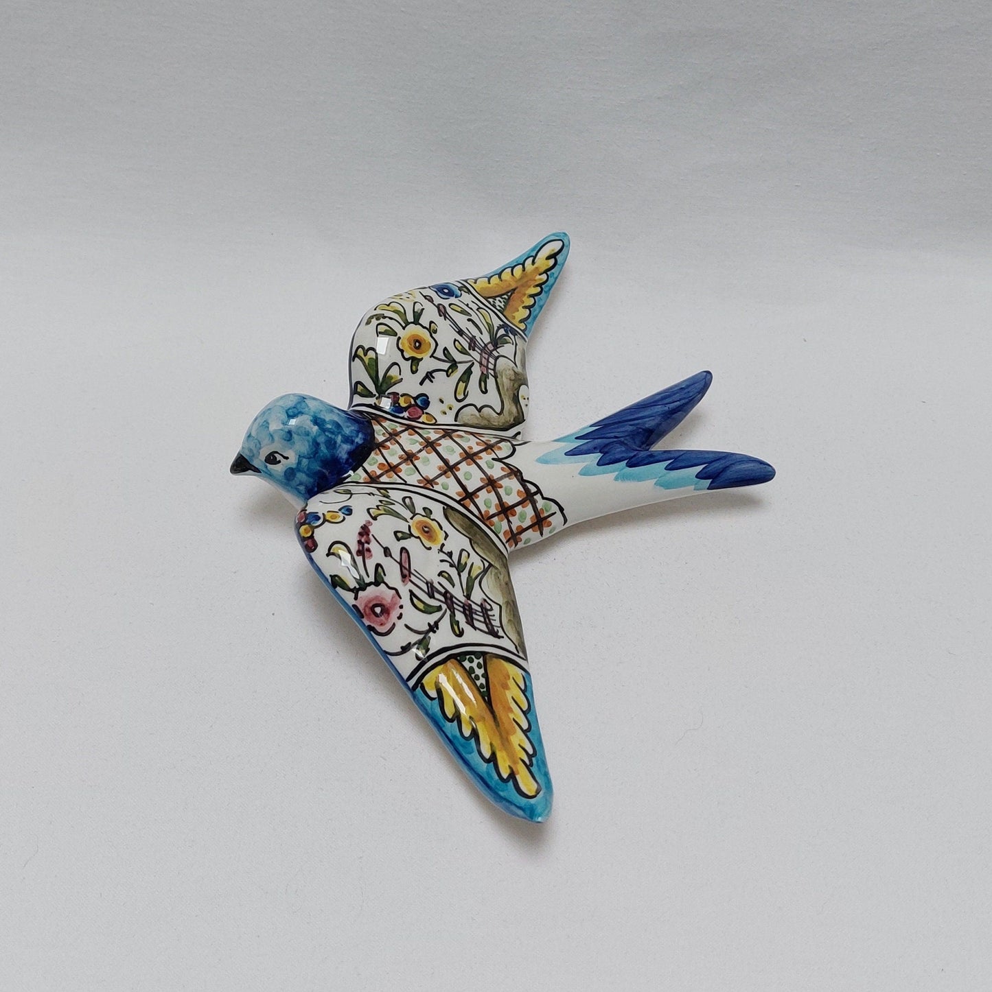 Ceramic swallow, Portuguese ceramic swallow, Portuguese ceramics, Ceramic Wall Decor , Hand painted ceramic swallows,