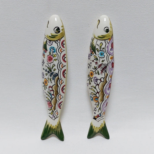 Ceramic sardines Set of 2, Portuguese sardines, sardines, sardines wall decoration, traditional ceramic, Portuguese ceramic