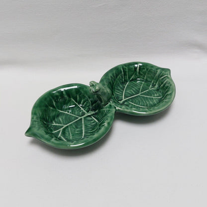 Appetizer ceramic cabbage plate, Portuguese Ceramic Appetizer Plate cabbage, Singular Christmas Portuguese gifts