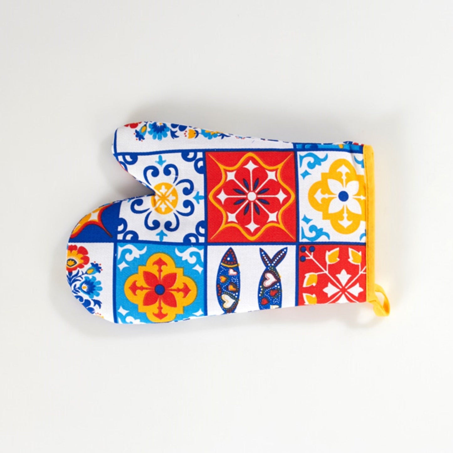 Pair of Oven Mitts Portuguese Tiles, Kitchen Gloves, Portuguese Oven Mits, Tiles Oven Mits, Heat Protective Mitt, Oven gloves