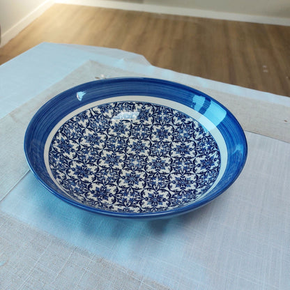 Portugues Ceramic Tile Salad bowl, Ceramic plates, Serving plate, Large ceramic salad bowl,