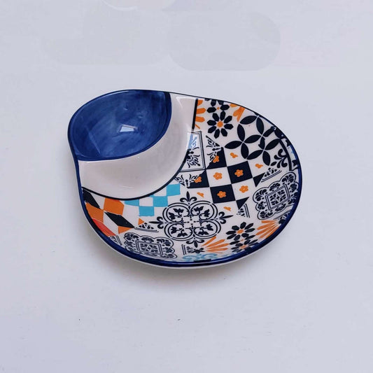 Portuguese olive dish, Spice dish, Ceramic Tile Olive dish, Appetizer dish, Portuguese saucer olive, Portuguese dish for olives and pits