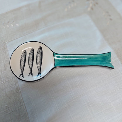 Ceramic Spoon Rest| Portuguese Sardines Decorative Ceramic| Traditional portuguese ceramic| Gifts for chefs