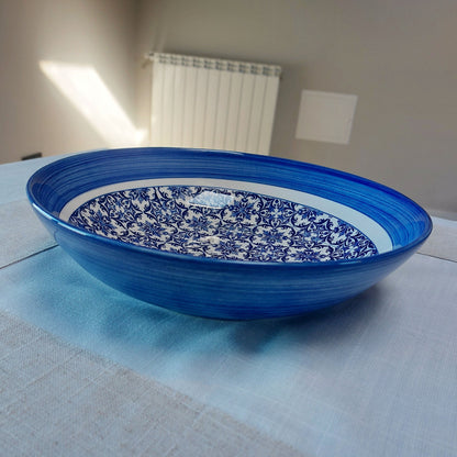 Portugues Ceramic Tile Salad bowl, Ceramic plates, Serving plate, Large ceramic salad bowl,