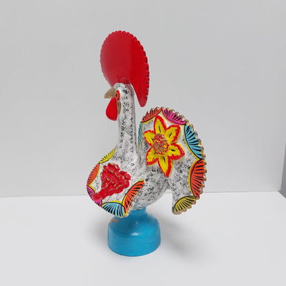 Portuguese Rooster | Barcelos Rooster | Hand Painted Ceramic Rooster | Singular Christmas Gift|Multicolor Portuguese Rooster|Unique piece