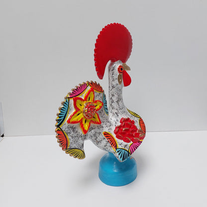 Portuguese Rooster | Barcelos Rooster | Hand Painted Ceramic Rooster | Singular Christmas Gift|Multicolor Portuguese Rooster|Unique piece