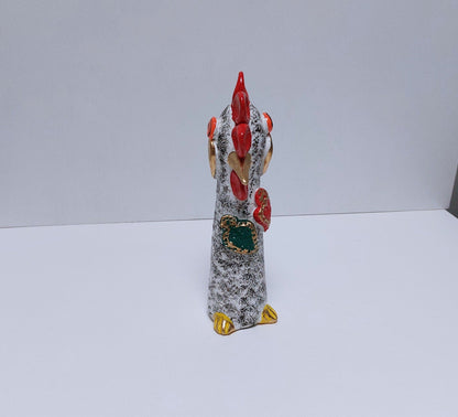 Portuguese Rooster | Barcelos Rooster | Hand Painted Ceramic Rooster | Singular Christmas Gift|Multicolor Portuguese Rooster|Unique piece