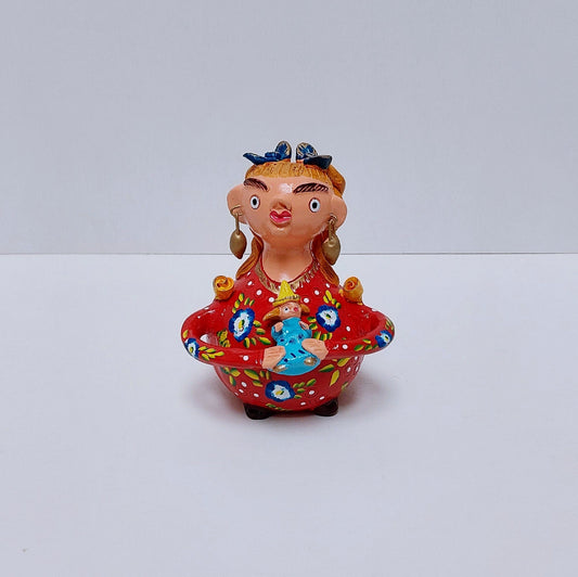 Traditional Portuguese Figurine, Original Christmas Gift, Figurado de Barcelos, Decorative Clay Doll, Portuguese Pottery| Unique piece