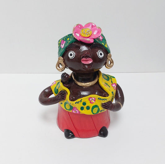 Traditional Portuguese Figurine, Original Christmas Gift, Figurado de Barcelos, Decorative Clay Doll, Portuguese Pottery| Unique piece