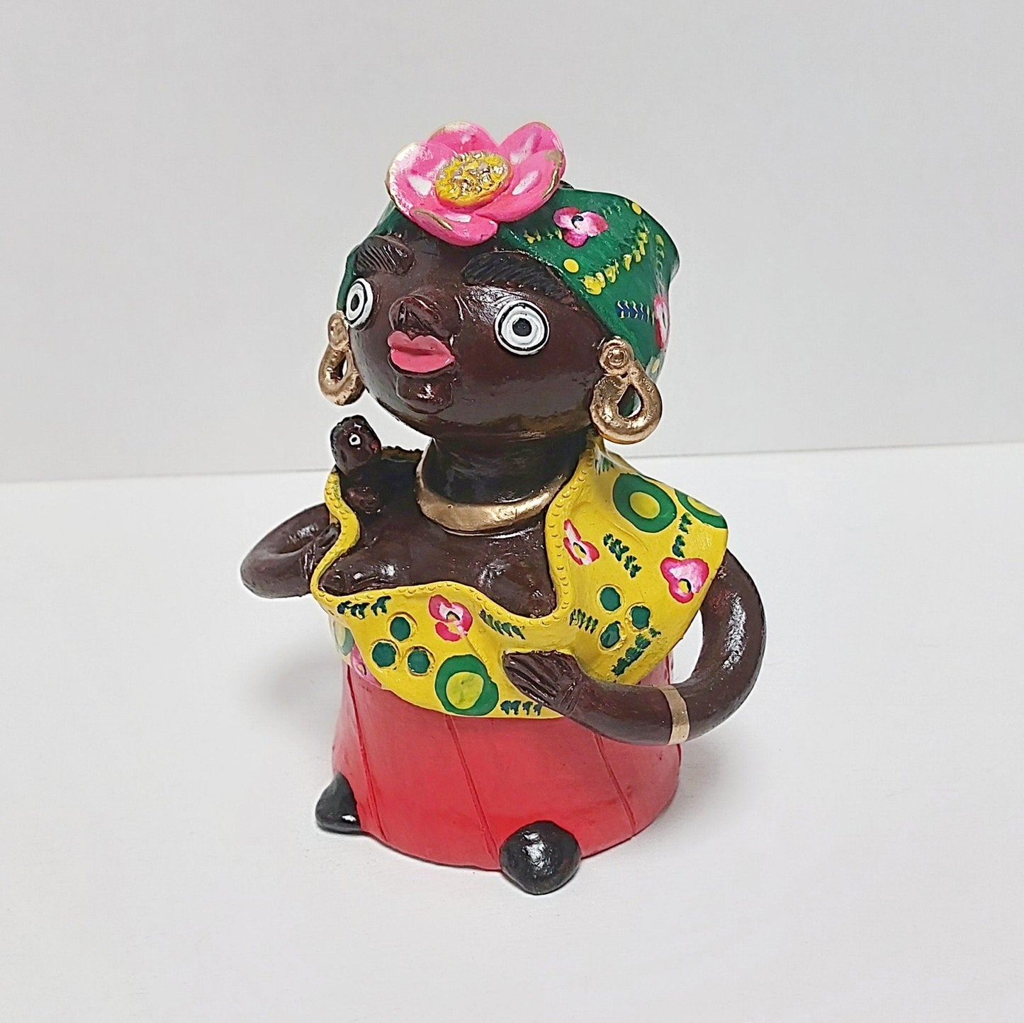 Traditional Portuguese Figurine, Original Christmas Gift, Figurado de Barcelos, Decorative Clay Doll, Portuguese Pottery| Unique piece