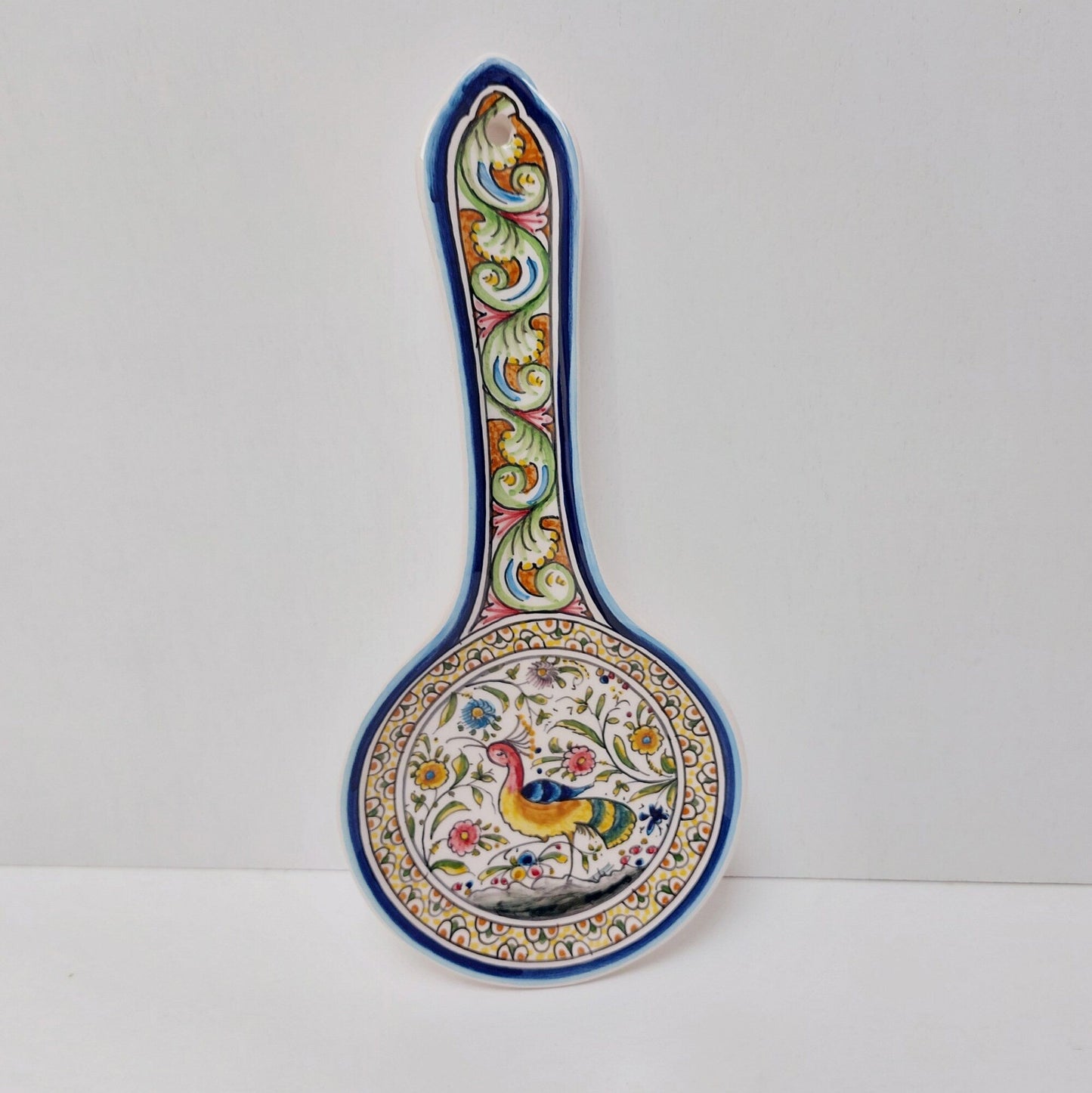 Ceramic Spoon Rest hand painted| Traditional portuguese ceramic of Coimbra| Hand painted ceramic| Portuguese ceramic| Gifts for chefs