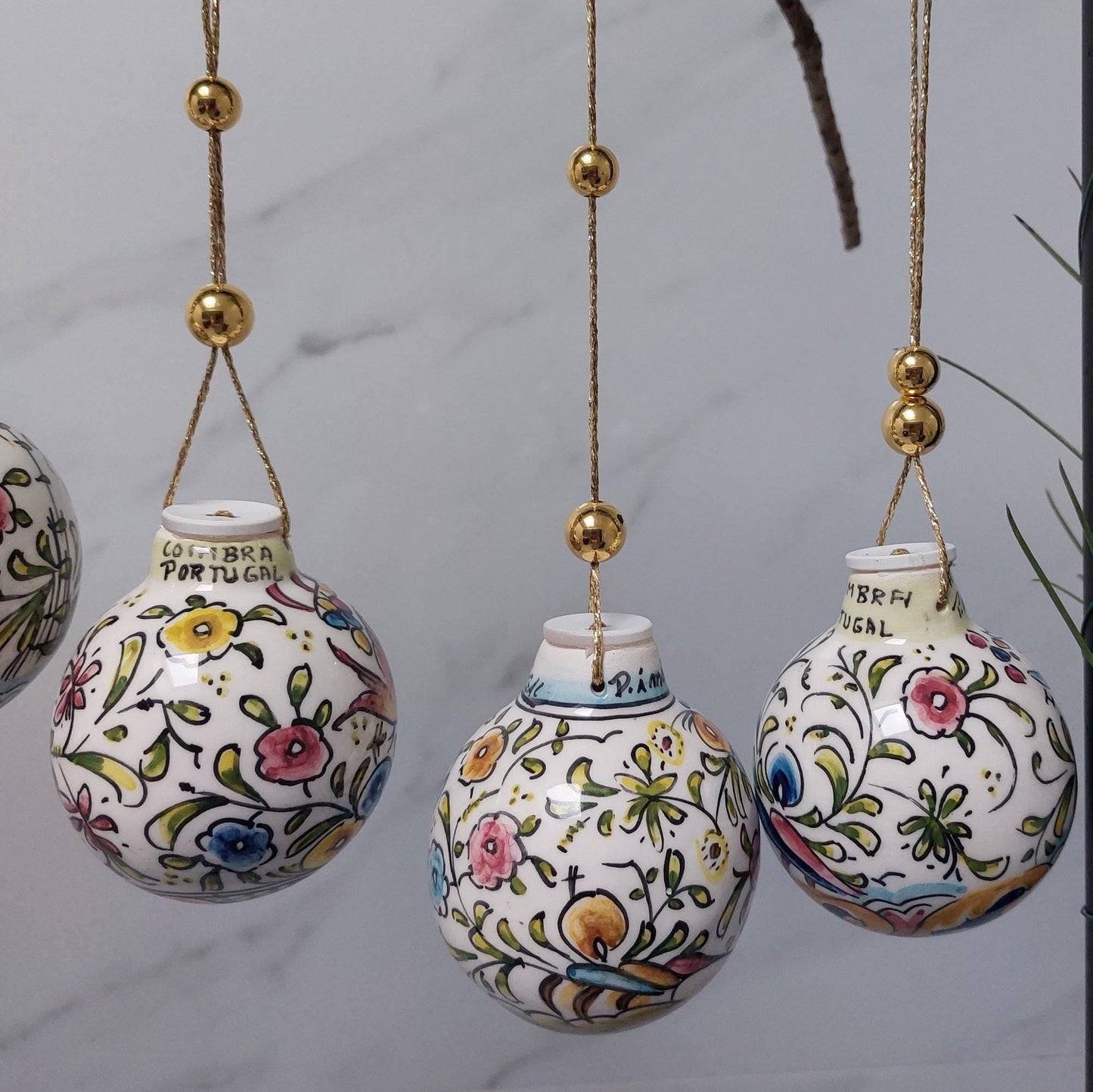 1x Christmas Balls Ornaments Handpainted| Hand painted Ceramic Christmas Balls| Portuguese Ceramic handpainted| Christmas gifts